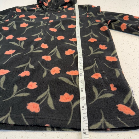 O’Neill Josie Floral Fleece Half Zip Hooded Pullover Women’s Medium - Picture 9 of 9